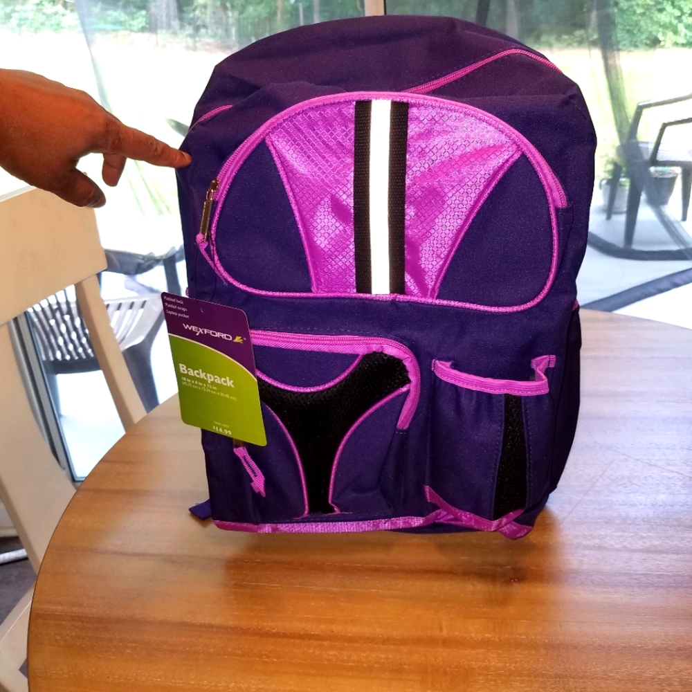 Purple and Pink book bag